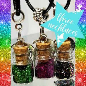 Three Custom Handcrafted Pixie Dust Necklaces